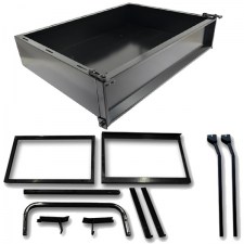 Black Steel Cargo Box Kit For Club Car Precedent (Years 2004-Up)